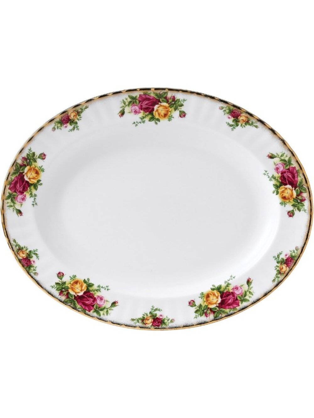 Vintage Floral Small Platter - Elegant Porcelain Serving Dish, Perfect for